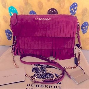 Suede Burberry “Peyton” Crossbody